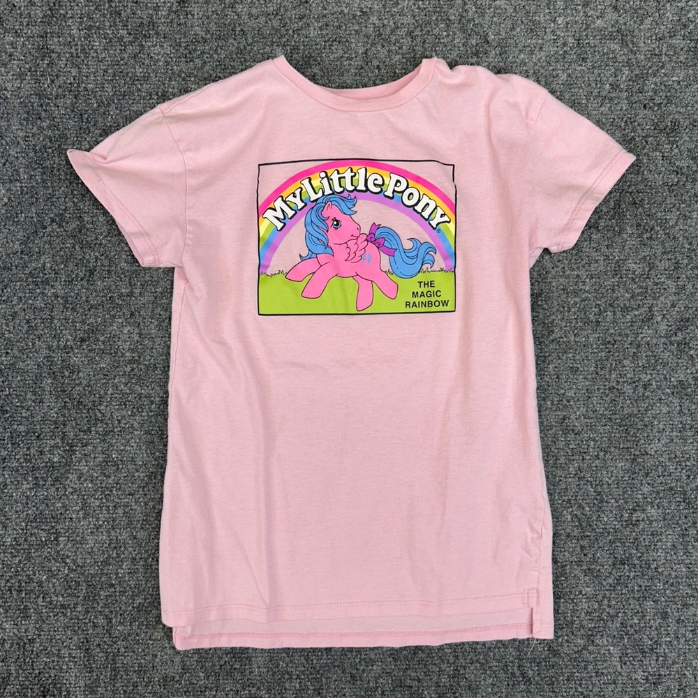 My Little Pony Girls Pink Graphic Tee Mad Engine Magic Rainbow Shirt Size S 6/6X